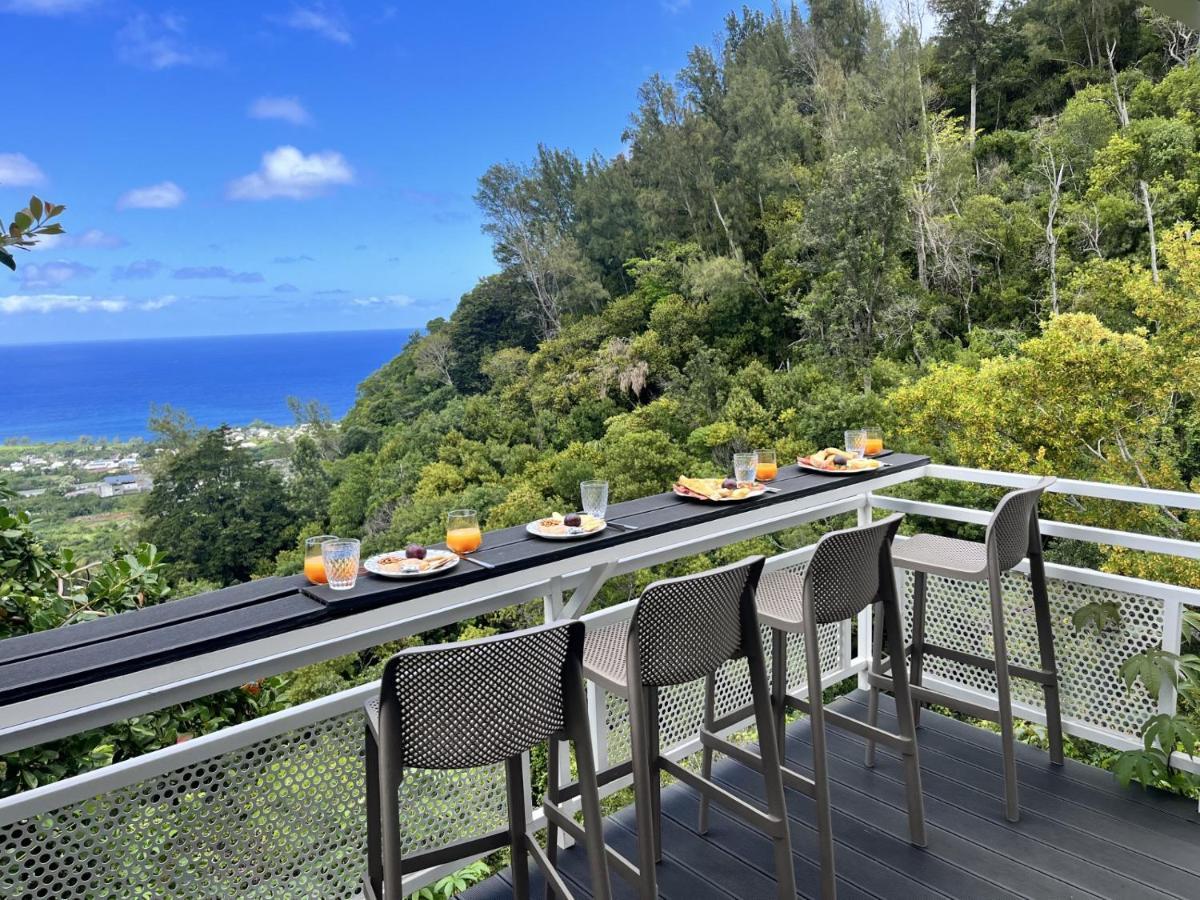 "La Ravine" Prive, Luxe, Avec Une Vue Unique سانت-جوزيف المظهر الخارجي الصورة